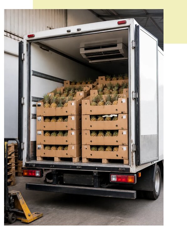 Перевозка ананасов автотранспортом в Новоуральск по цене от 5104 р. | Агросервис-Нву